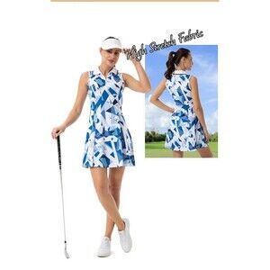 Fkeep Women Tennis Golf Dress Sport Activewear Workout Athletic With Shorts XXL